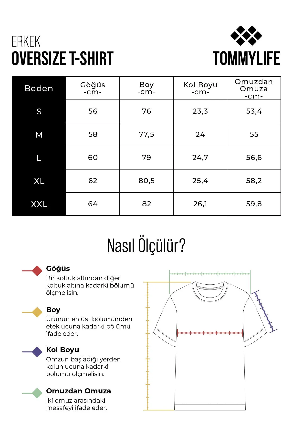 baski detayli o yaka erkek oversize t-shirt - 88099