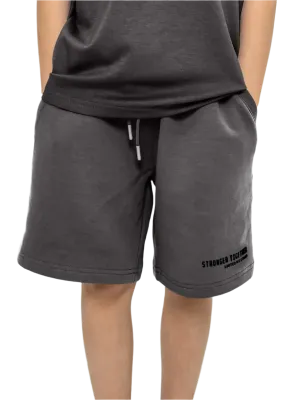 Batta Kids Oversized Soft Shorts Charcoal