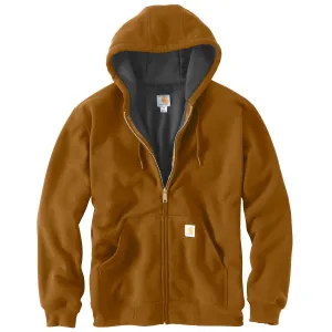 Carhartt Men's Tall Brown Rutland Thermal-Lined Hooded Zip-Front Sweatshirt