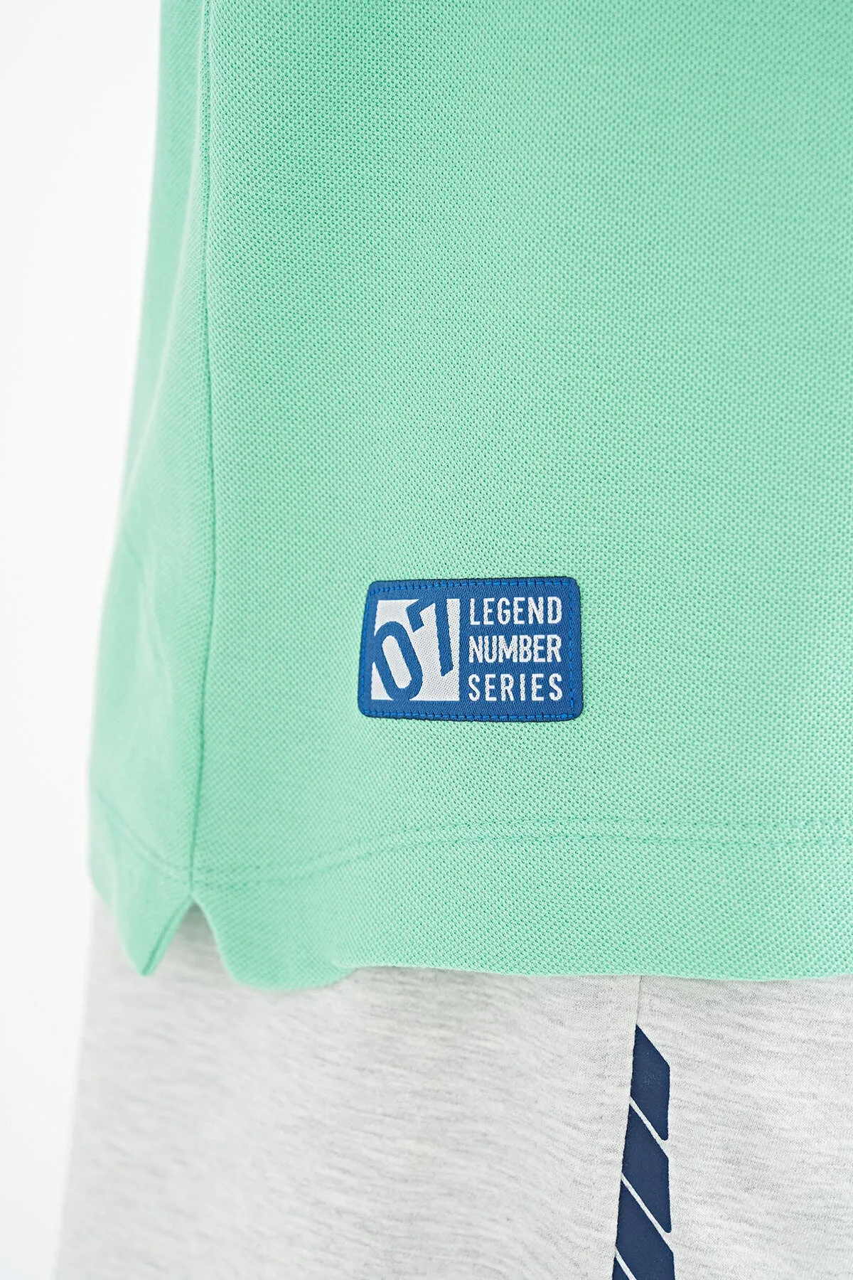 cep detayli baskili standart kalip polo yaka erkek t-shirt - 88241