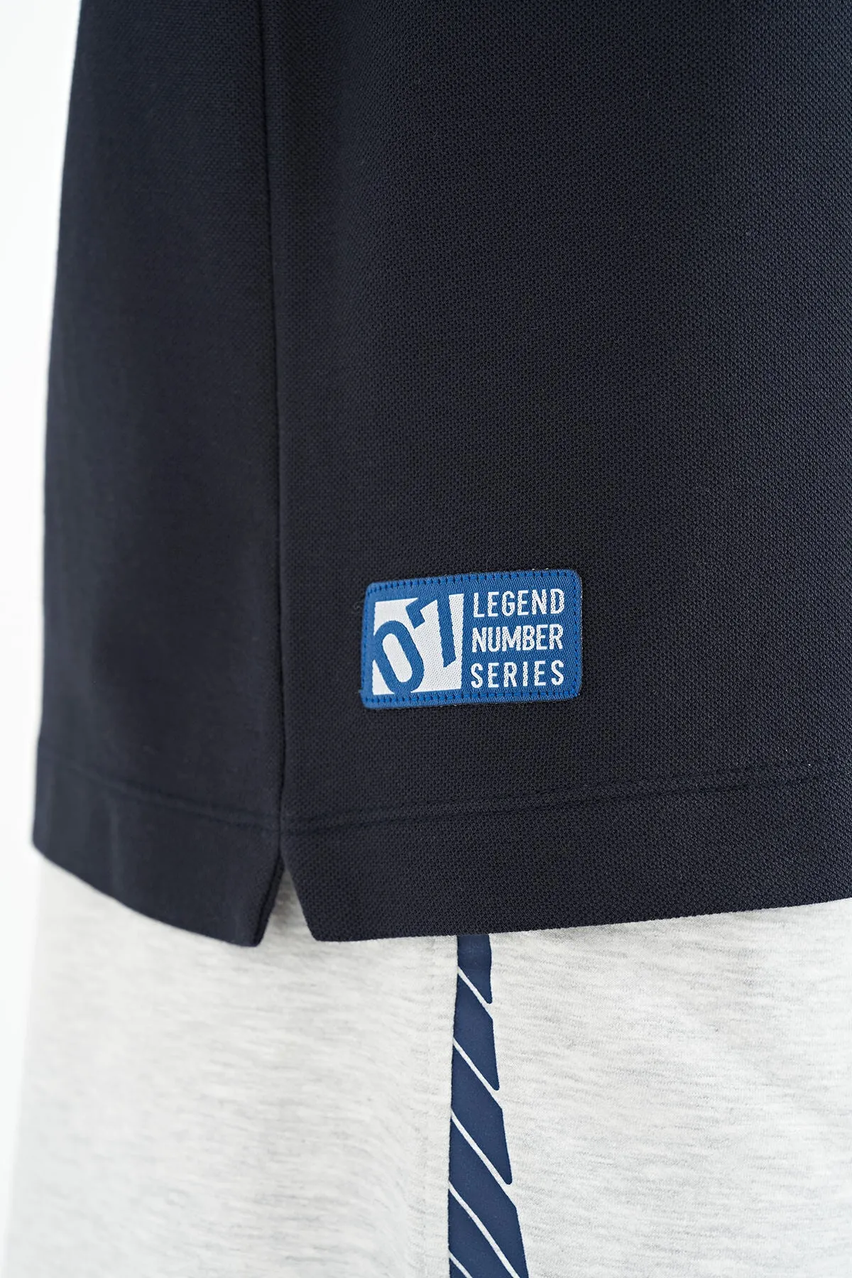 cep detayli baskili standart kalip polo yaka erkek t-shirt - 88241