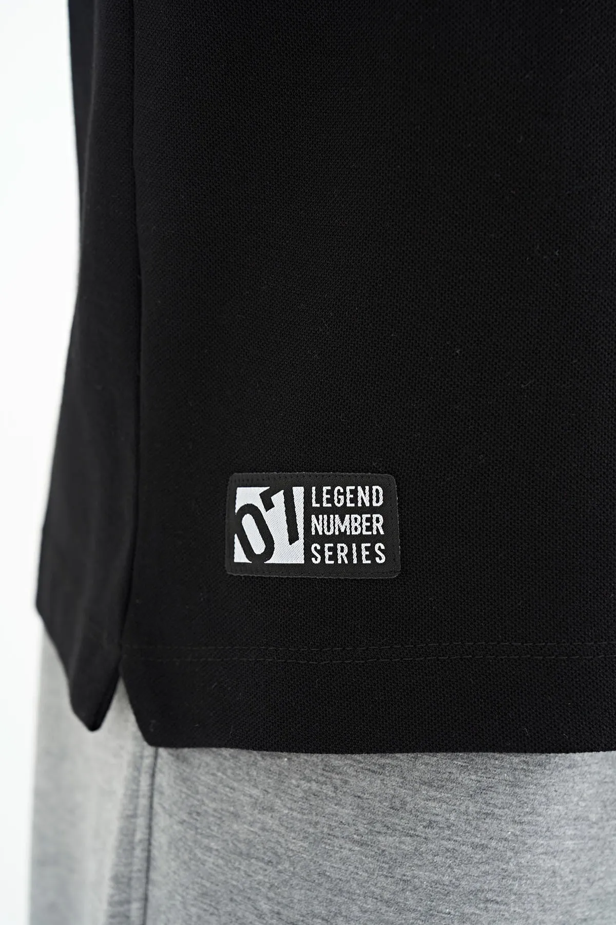 cep detayli baskili standart kalip polo yaka erkek t-shirt - 88241