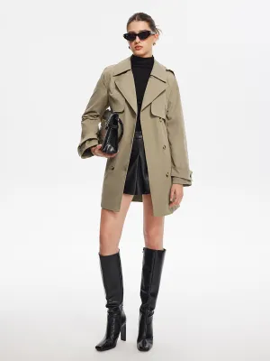 Chicmy-Wide-Belted Lapel Trench Coat