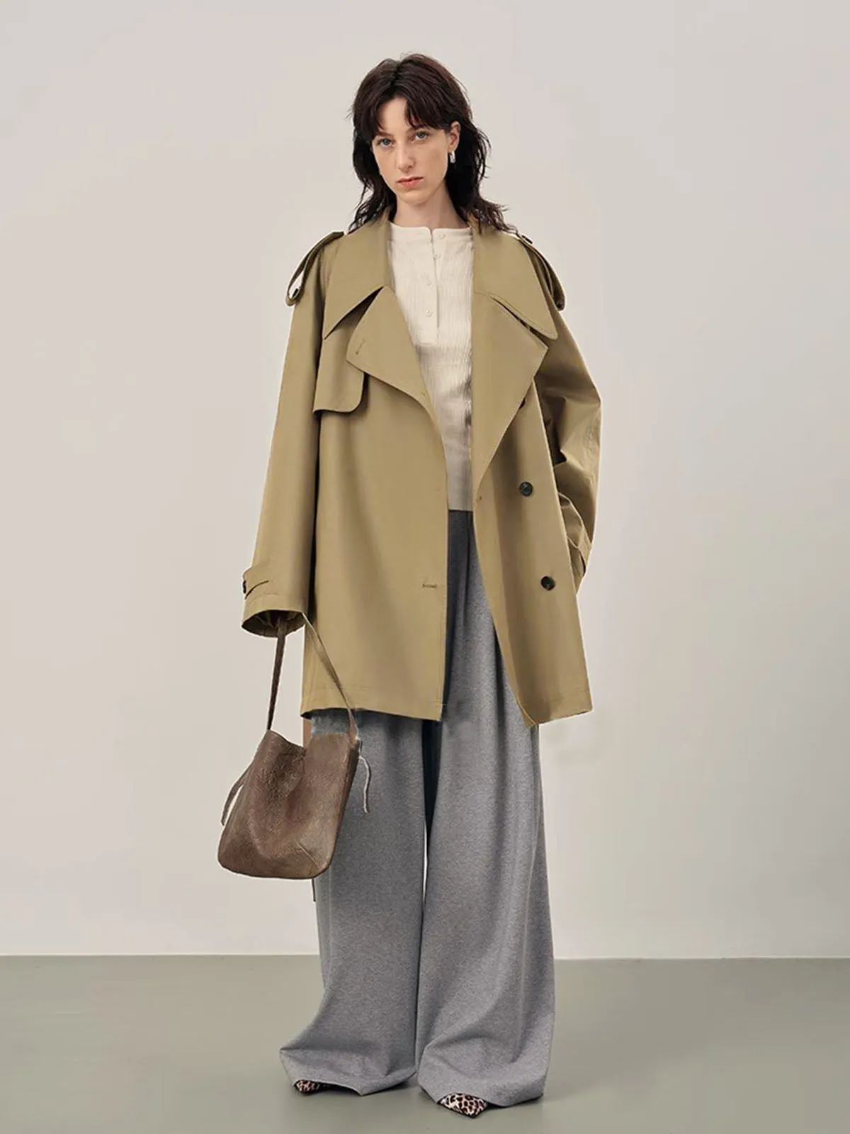 Chicmy-Winter Outfits Christmas Thanksgiving Gift New Year's Eve Outfits Streetwear Fashion Lapel Loose Belted Trench Coat