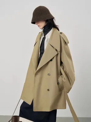 Chicmy-Winter Outfits Christmas Thanksgiving Gift New Year's Eve Outfits Streetwear Fashion Lapel Loose Belted Trench Coat