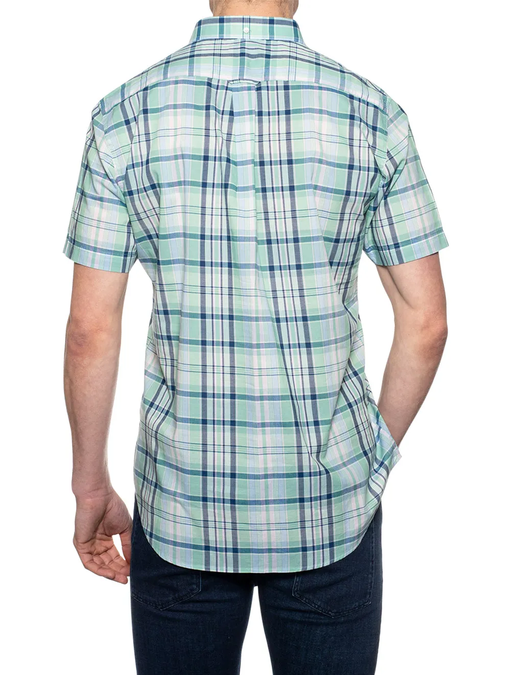 Colourful Check Shortsleeve Shirt Absinthe Green