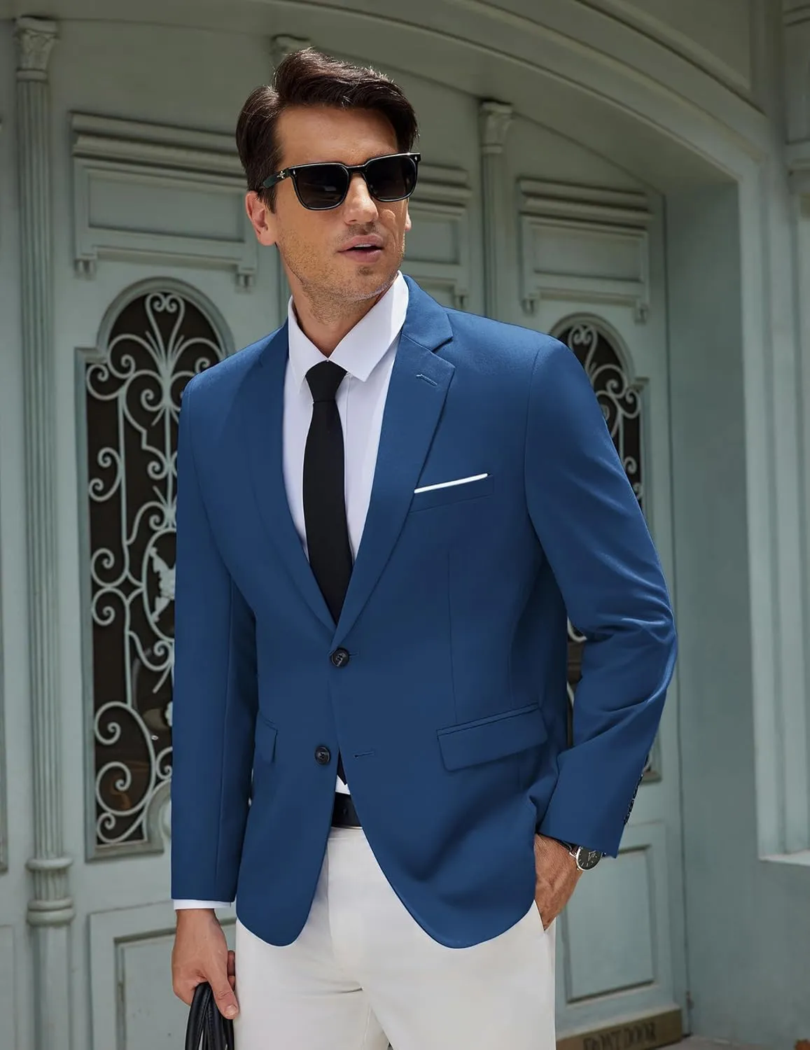COOFANDY Men's Casual Blazer Slim Fit Sport Coat Suit Jacket Lightweight Two Button Blazer Jacket