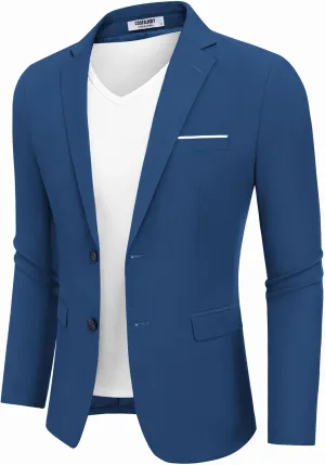 COOFANDY Men's Casual Blazer Slim Fit Sport Coat Suit Jacket Lightweight Two Button Blazer Jacket