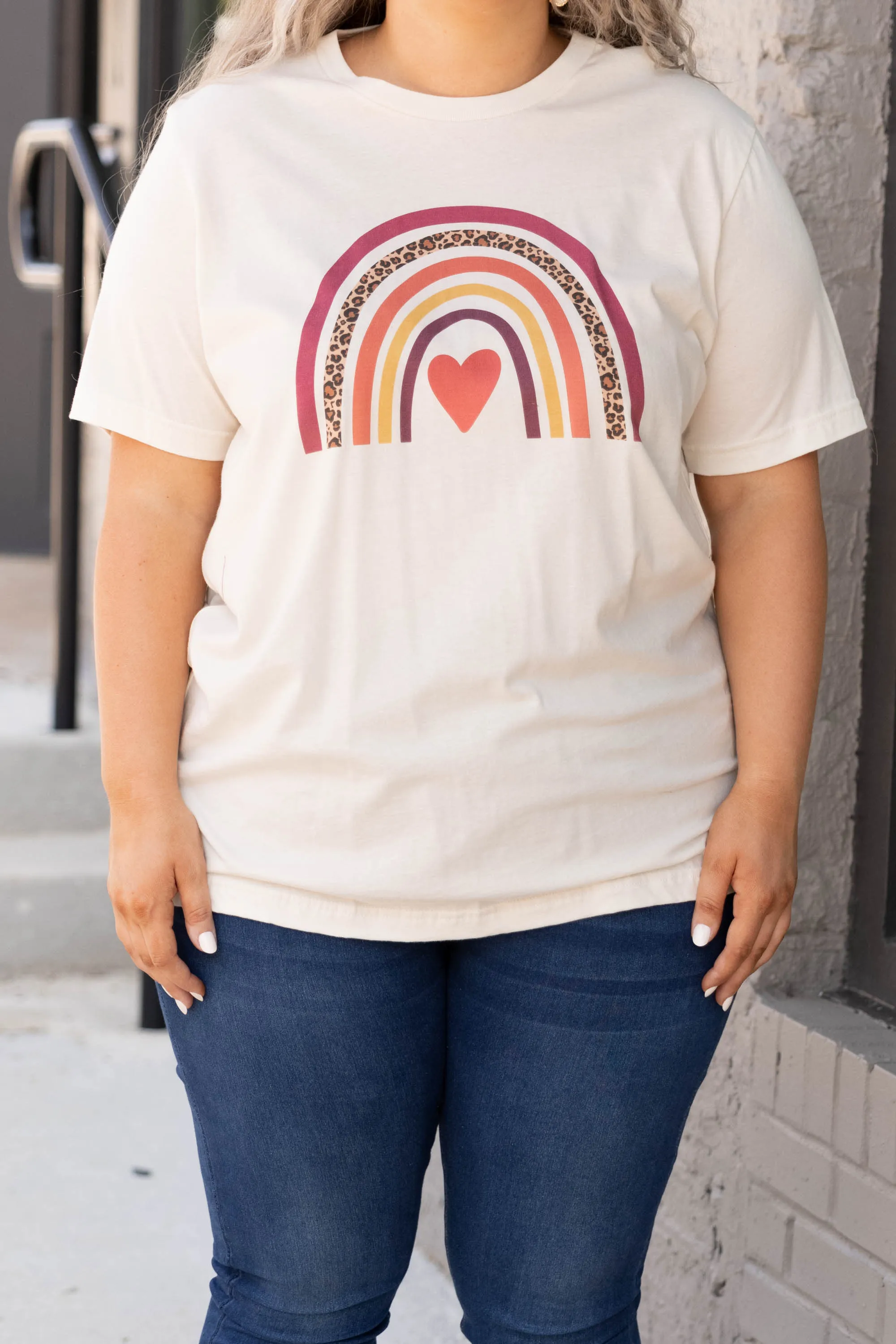 Fall Rainbow Tee, Natural