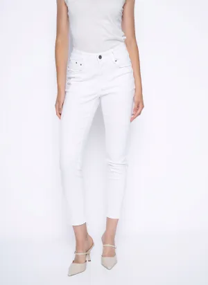 Frayed-Edge Denim Jeans