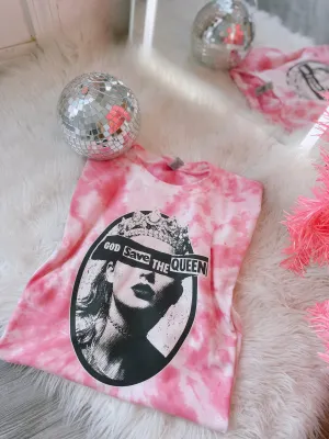 God Save The Queen Taylor Swift Tie Dye DTF Gildan Graphics