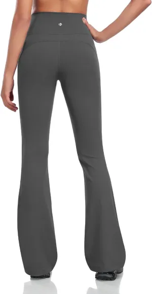 HeyNuts Mellow Flare Leggings 29"/30.5"/32.5"/34.5", High Waisted Tummy Control Wide Leg Bootcut Yoga Pants Lounge Soft