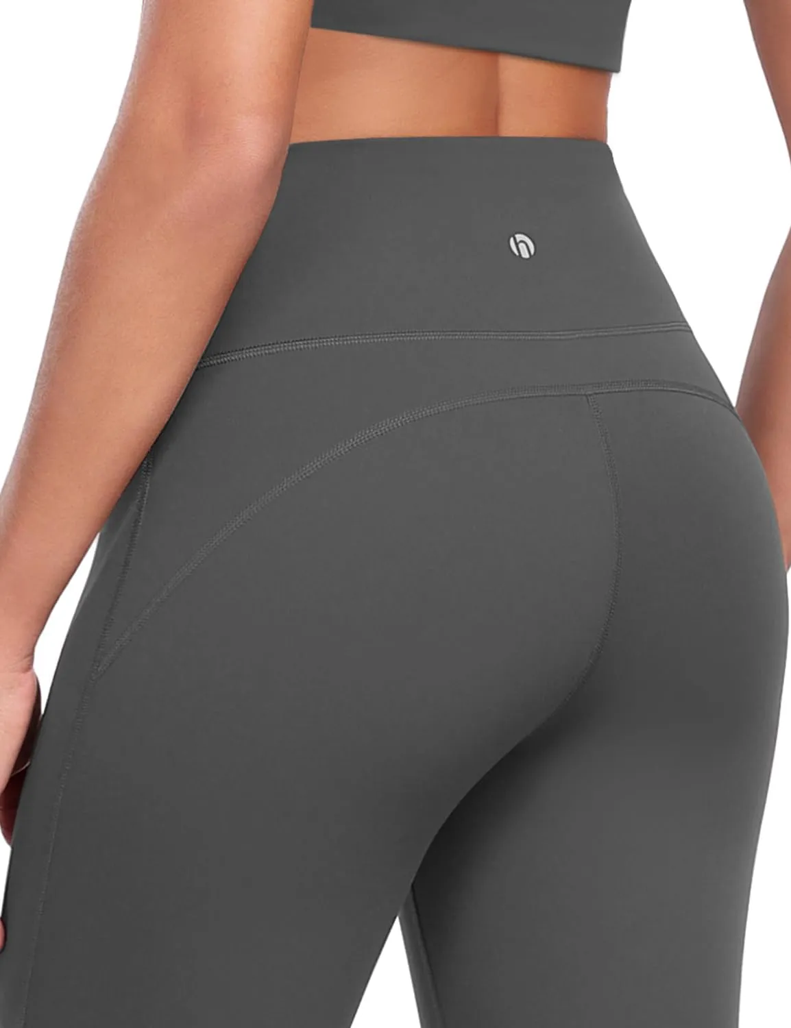 HeyNuts Mellow Flare Leggings 29"/30.5"/32.5"/34.5", High Waisted Tummy Control Wide Leg Bootcut Yoga Pants Lounge Soft
