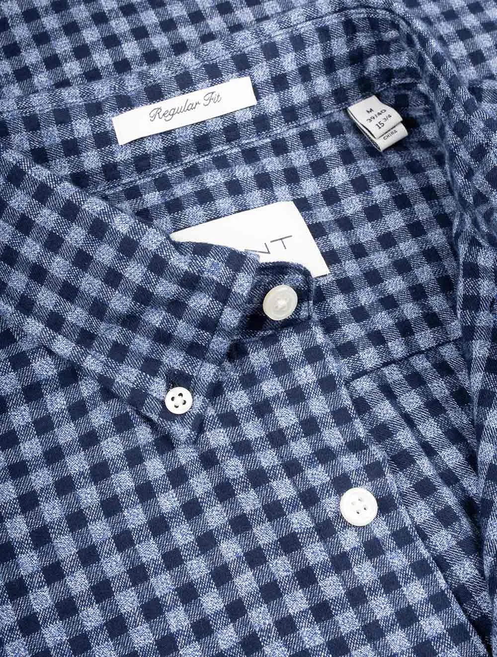 Jaspe Gingham Shirt Marine