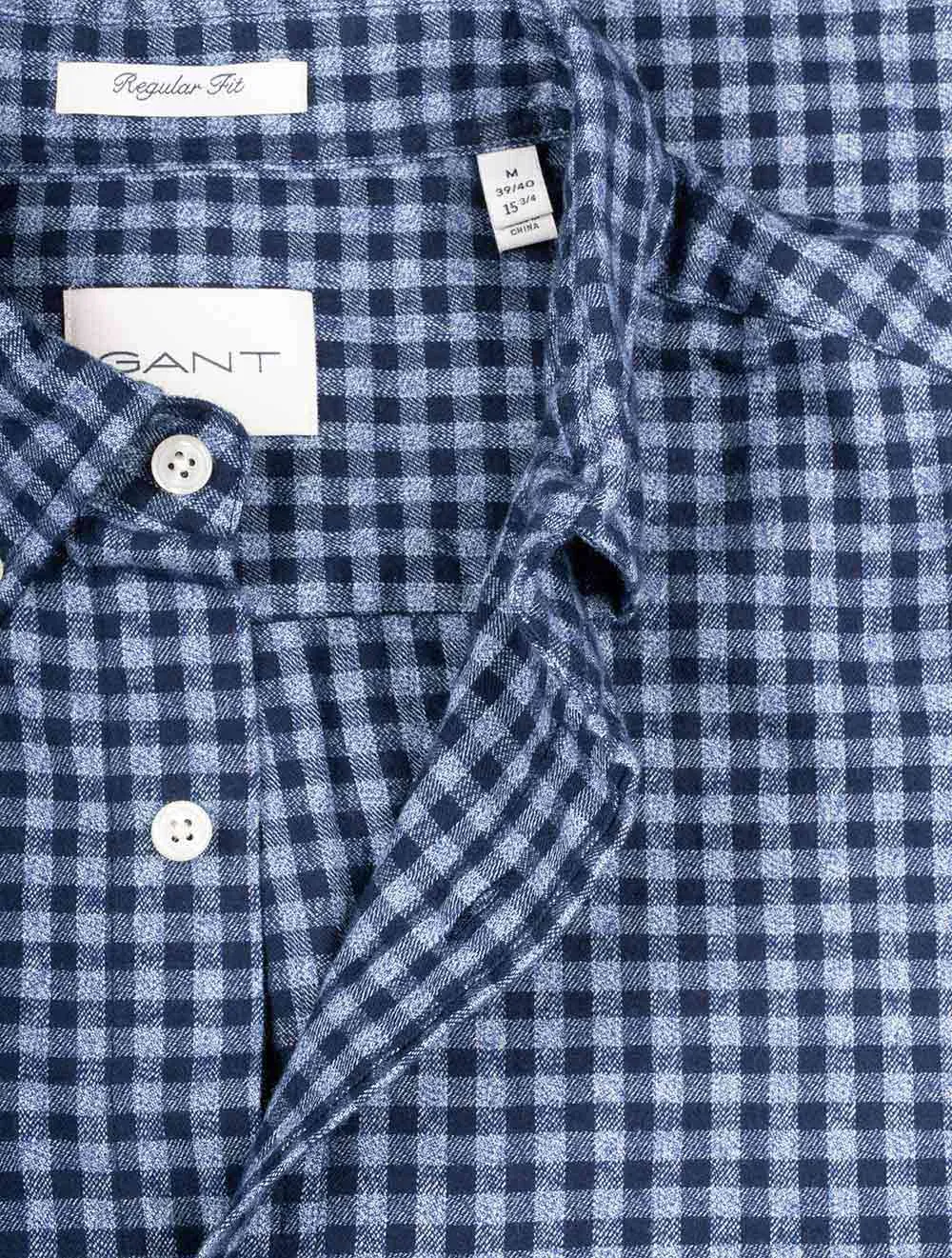 Jaspe Gingham Shirt Marine