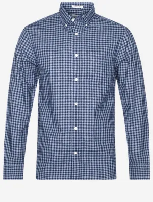 Jaspe Gingham Shirt Marine