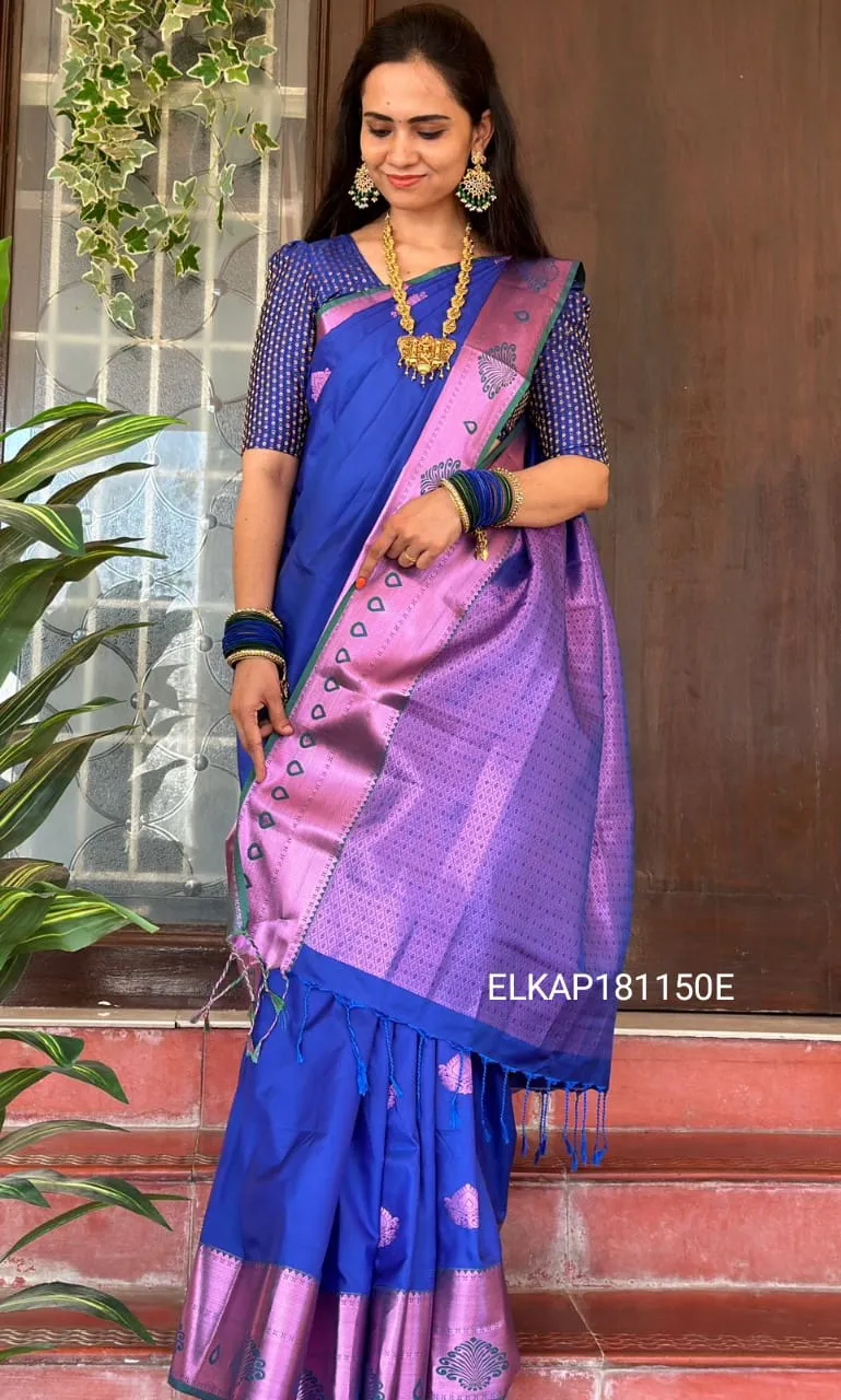 Kanchi semi soft silk saree . YYY