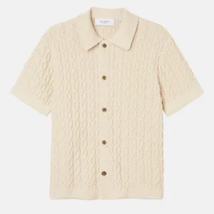 Les Deux Ivory Garrett Knitted SS Shirt