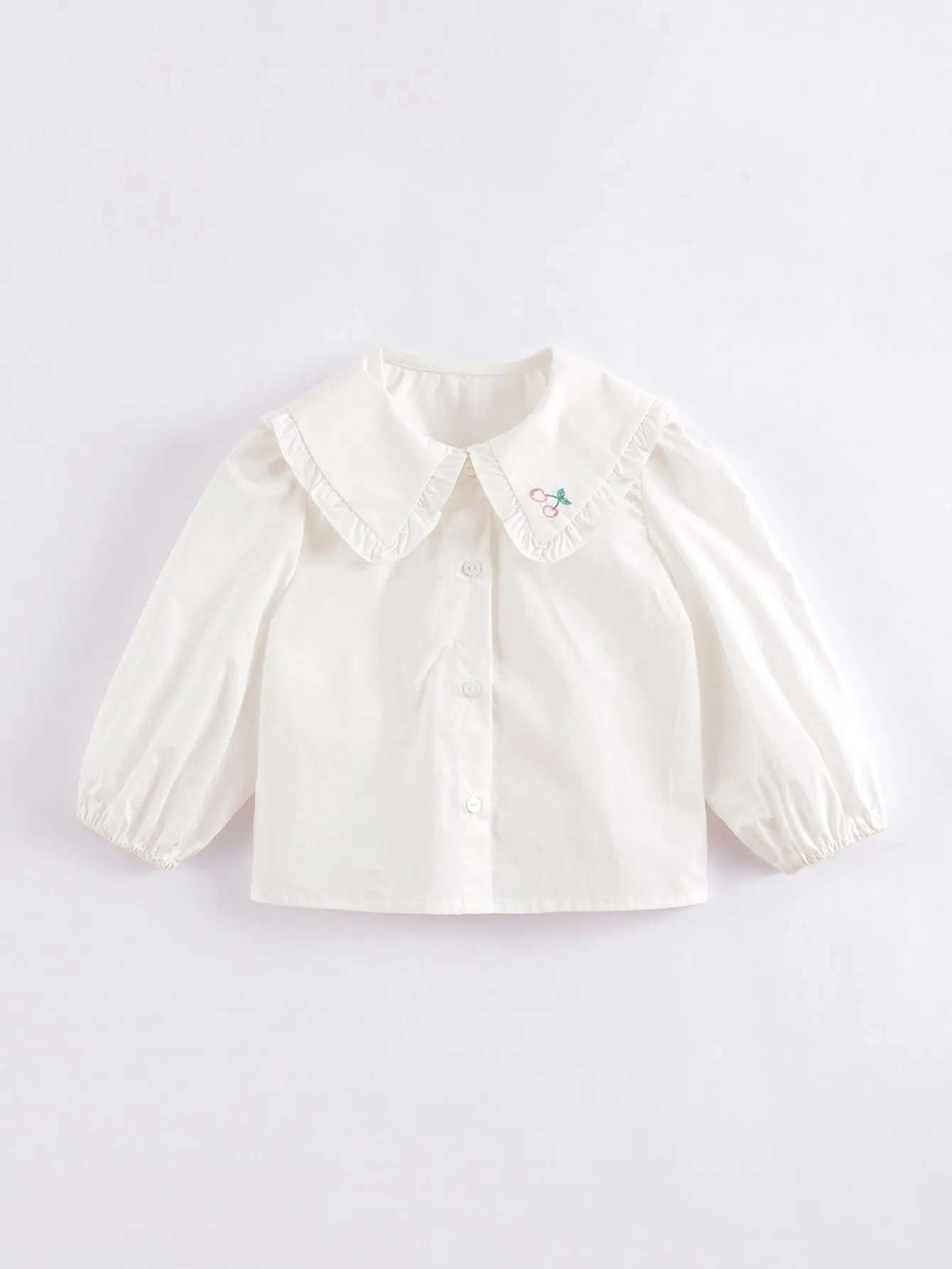 MARC & JANIE Girls Large Peter Pan Collar White Shirts 230179