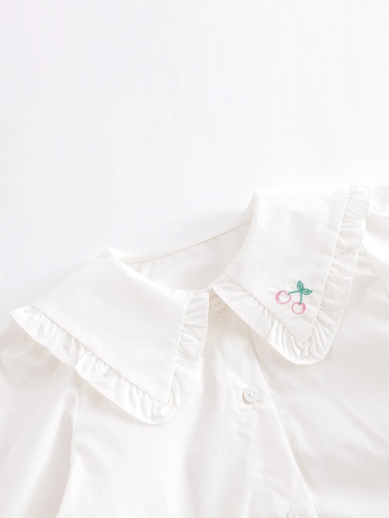 MARC & JANIE Girls Large Peter Pan Collar White Shirts 230179