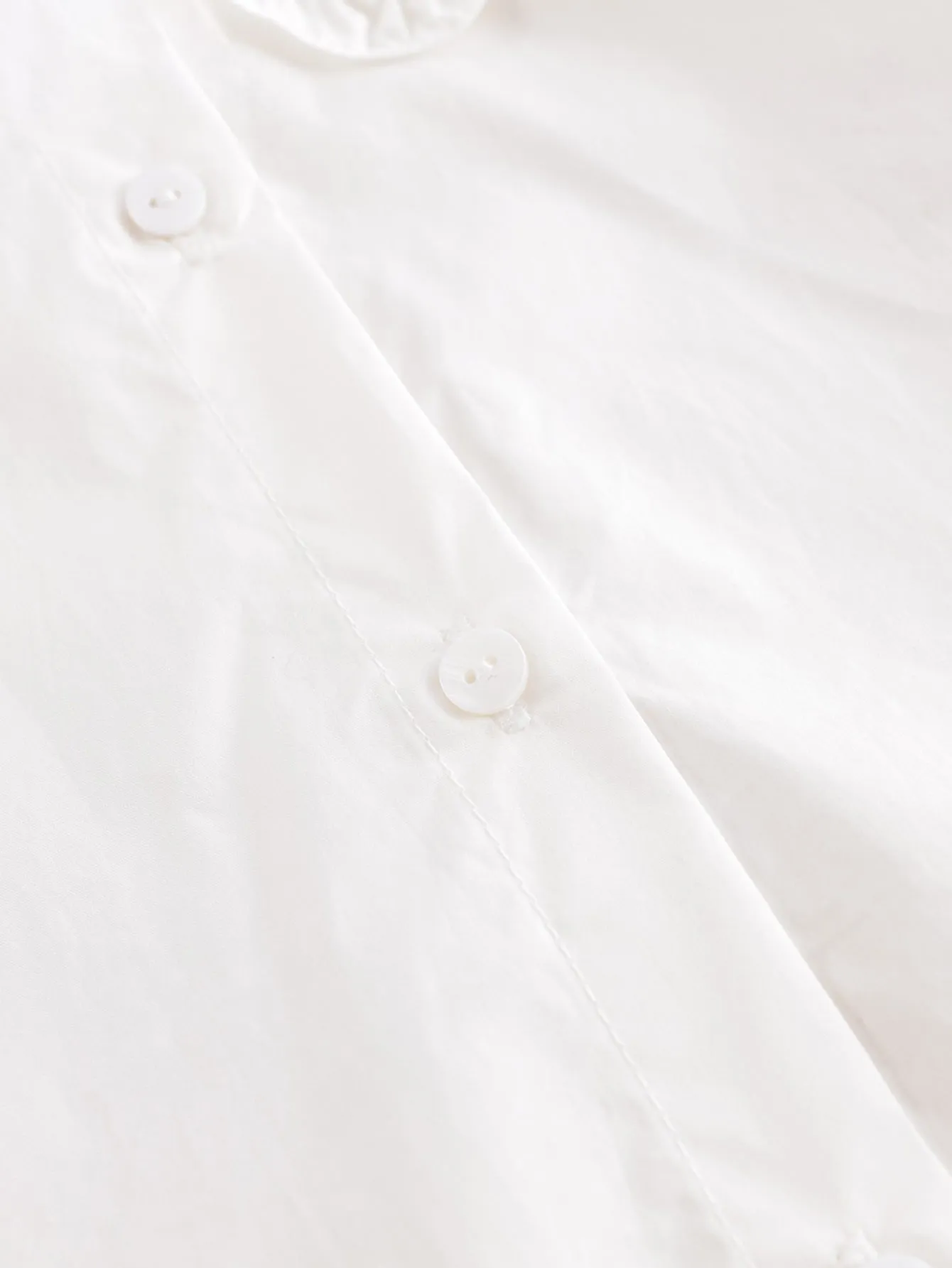 MARC & JANIE Girls Large Peter Pan Collar White Shirts 230179