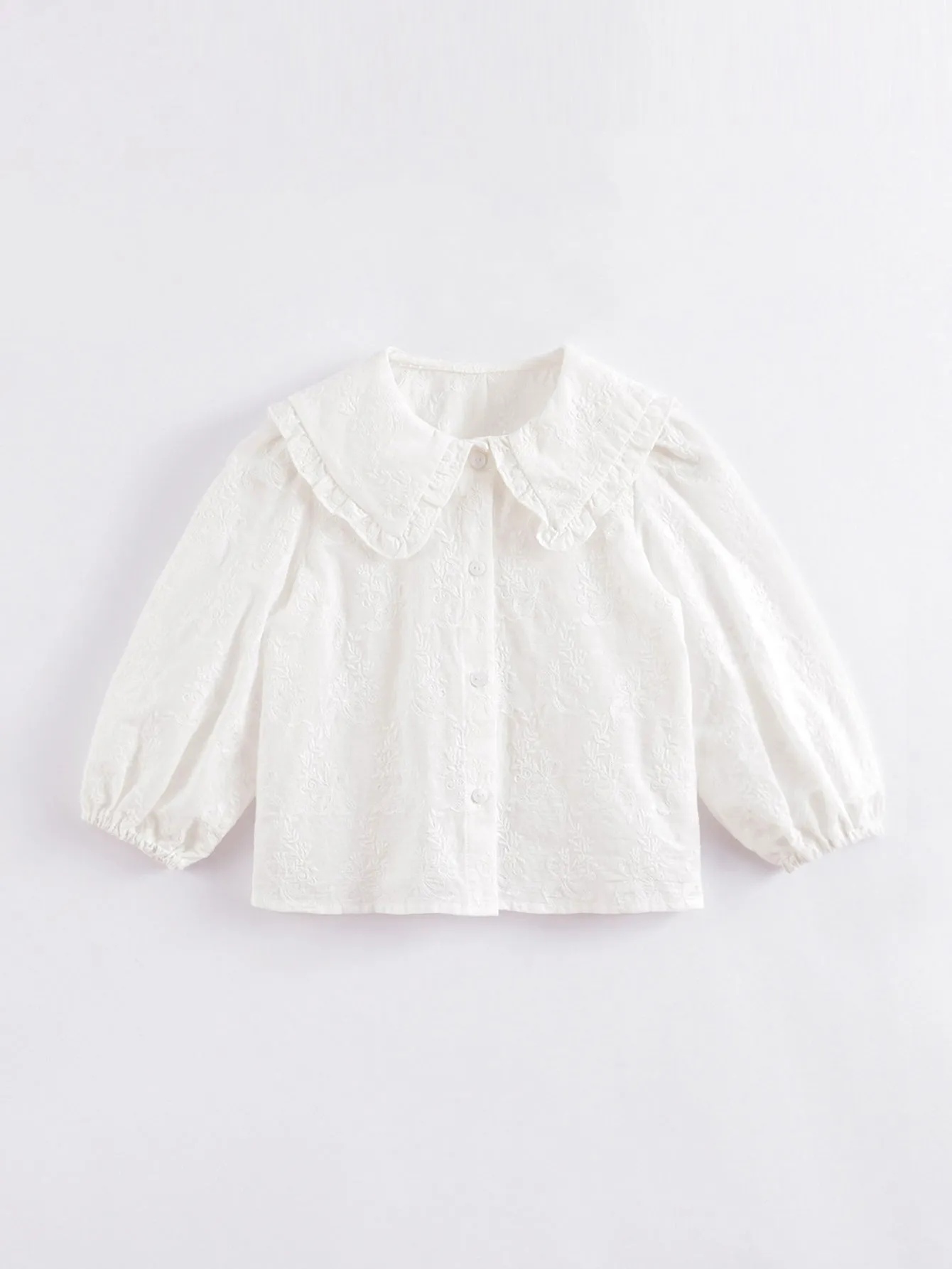 MARC & JANIE Girls Large Peter Pan Collar White Shirts 230179