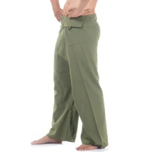 Men's Thai Fisherman Pants Olive Grove