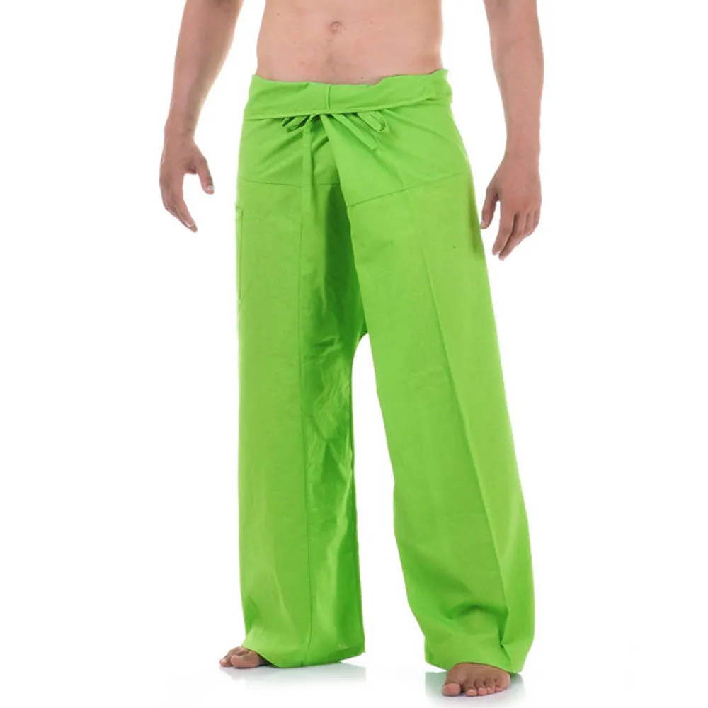 Men's Thai Fisherman Pants Olive Grove