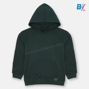 MO Forest Rules Bottle Green Fleece Kangaroo Pocket Hoodie 10140