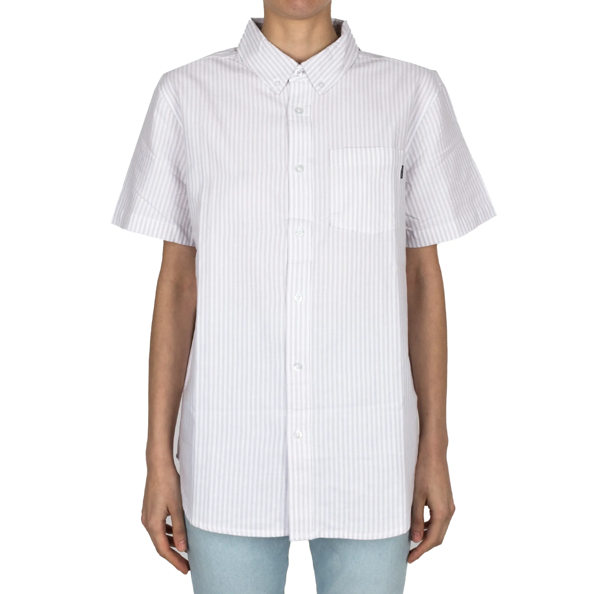 Preppy SS Shirt - White/Lavender