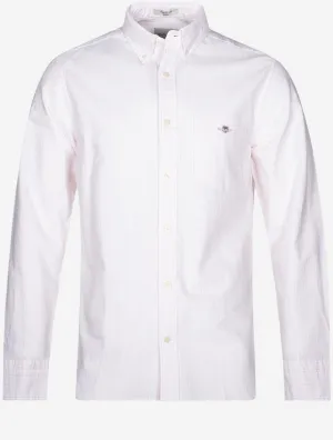 Regular Fit Oxford Banker Stripe Shirt Light Pink