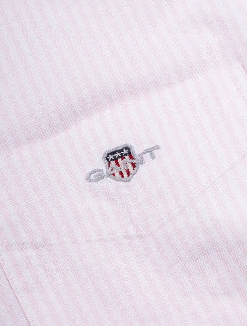 Regular Fit Oxford Banker Stripe Shirt Light Pink