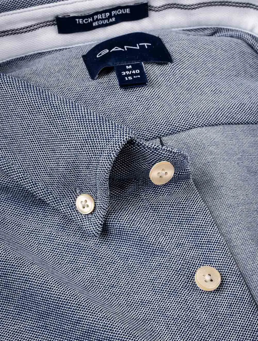 Regular Fit Tech Prep��� Piqu�� Shirt Persian Blue