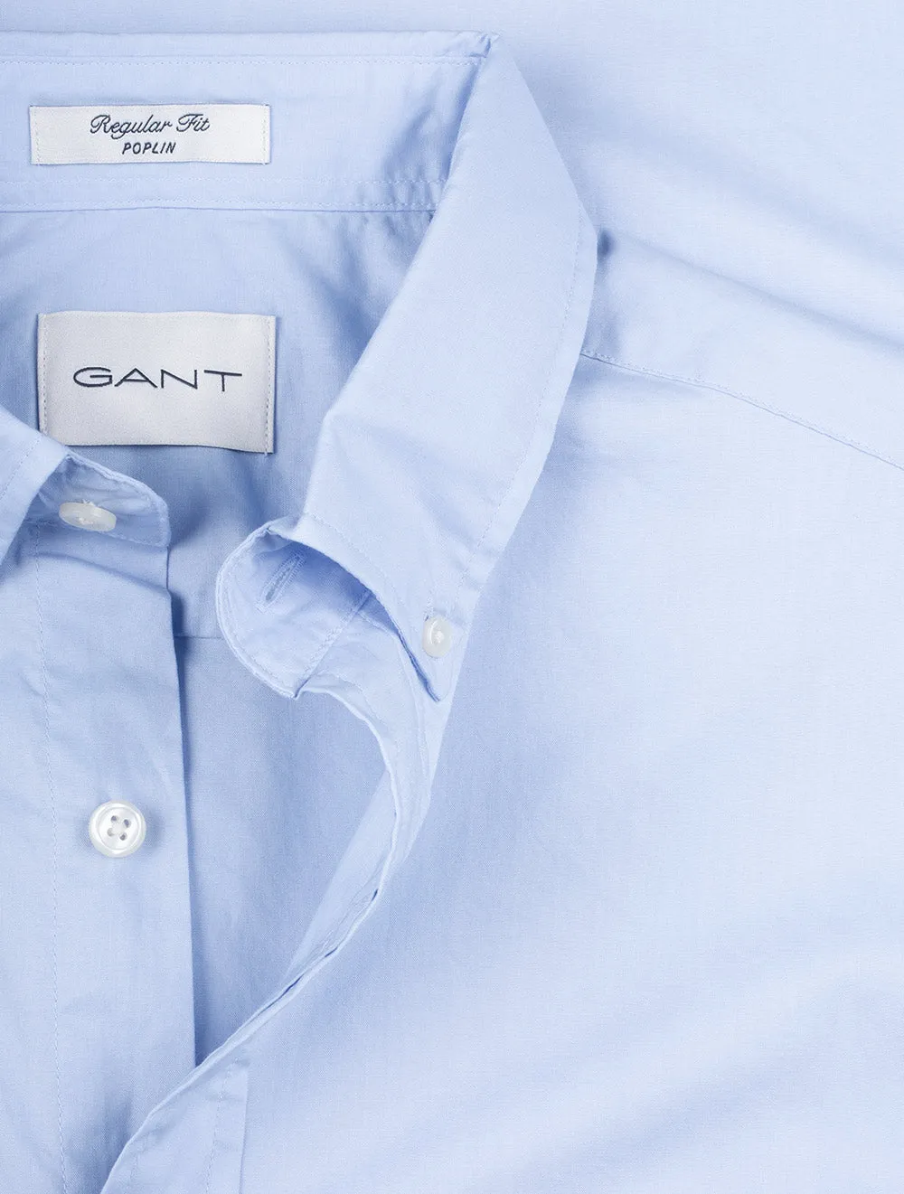 Regular Poplin Shirt Light Blue