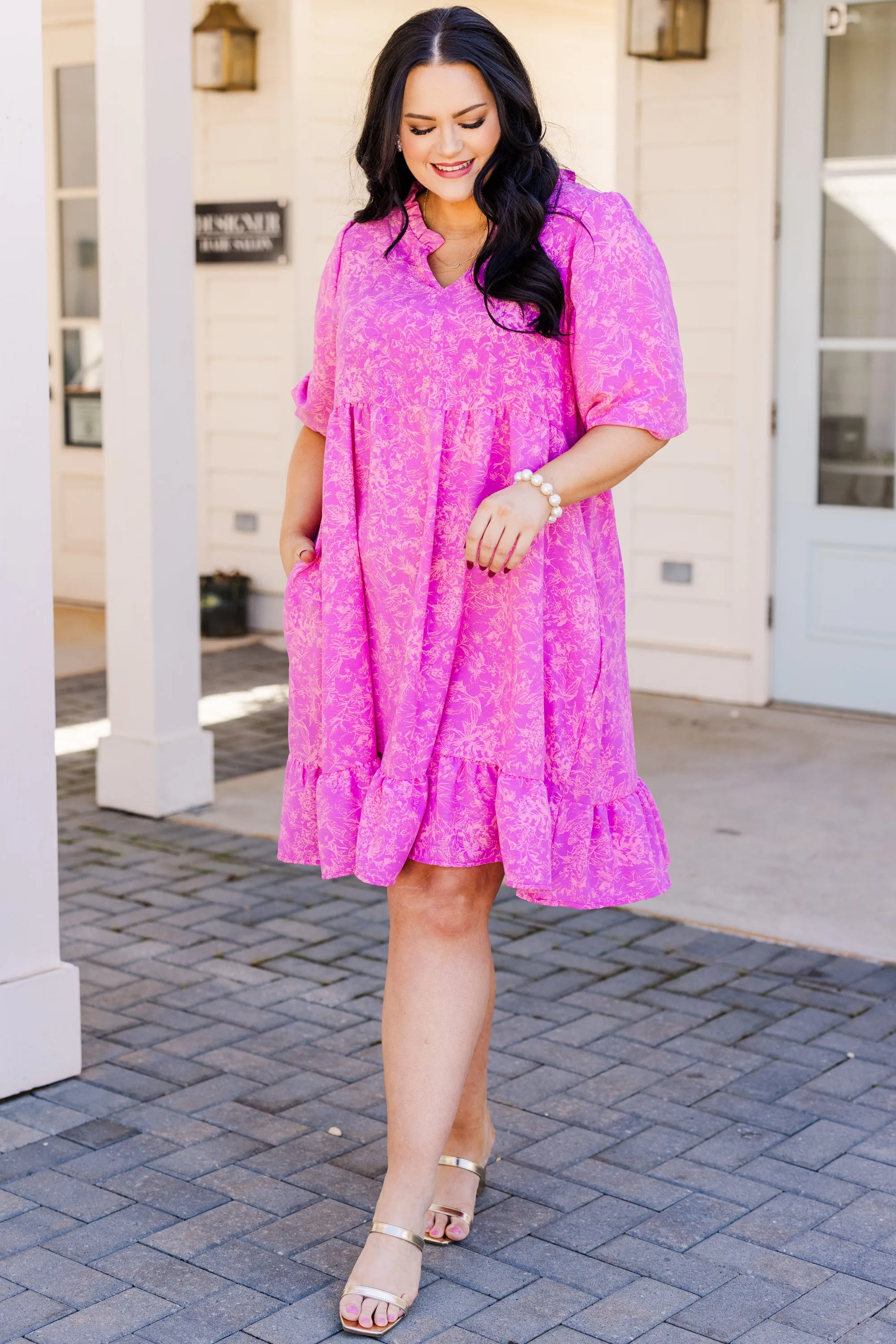 Soft And Sound Dress, Pink