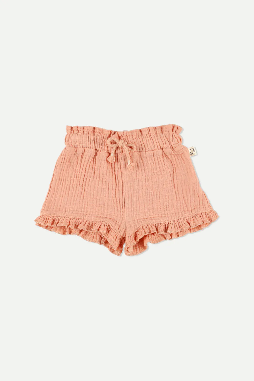 Soft gauze baby ruffle shorts