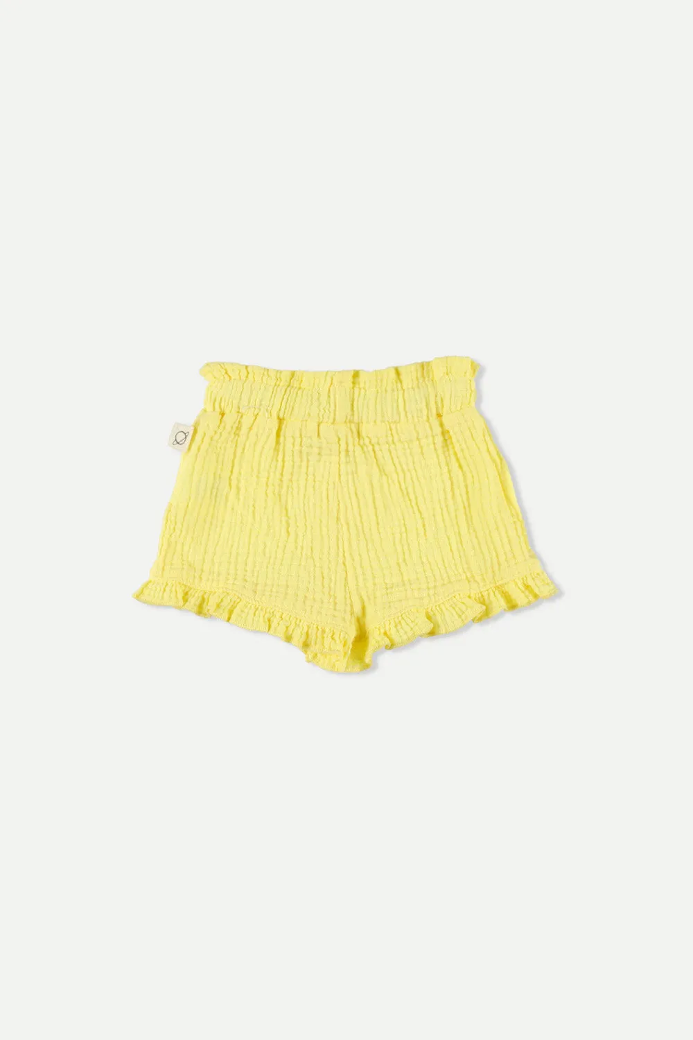 Soft gauze baby ruffle shorts