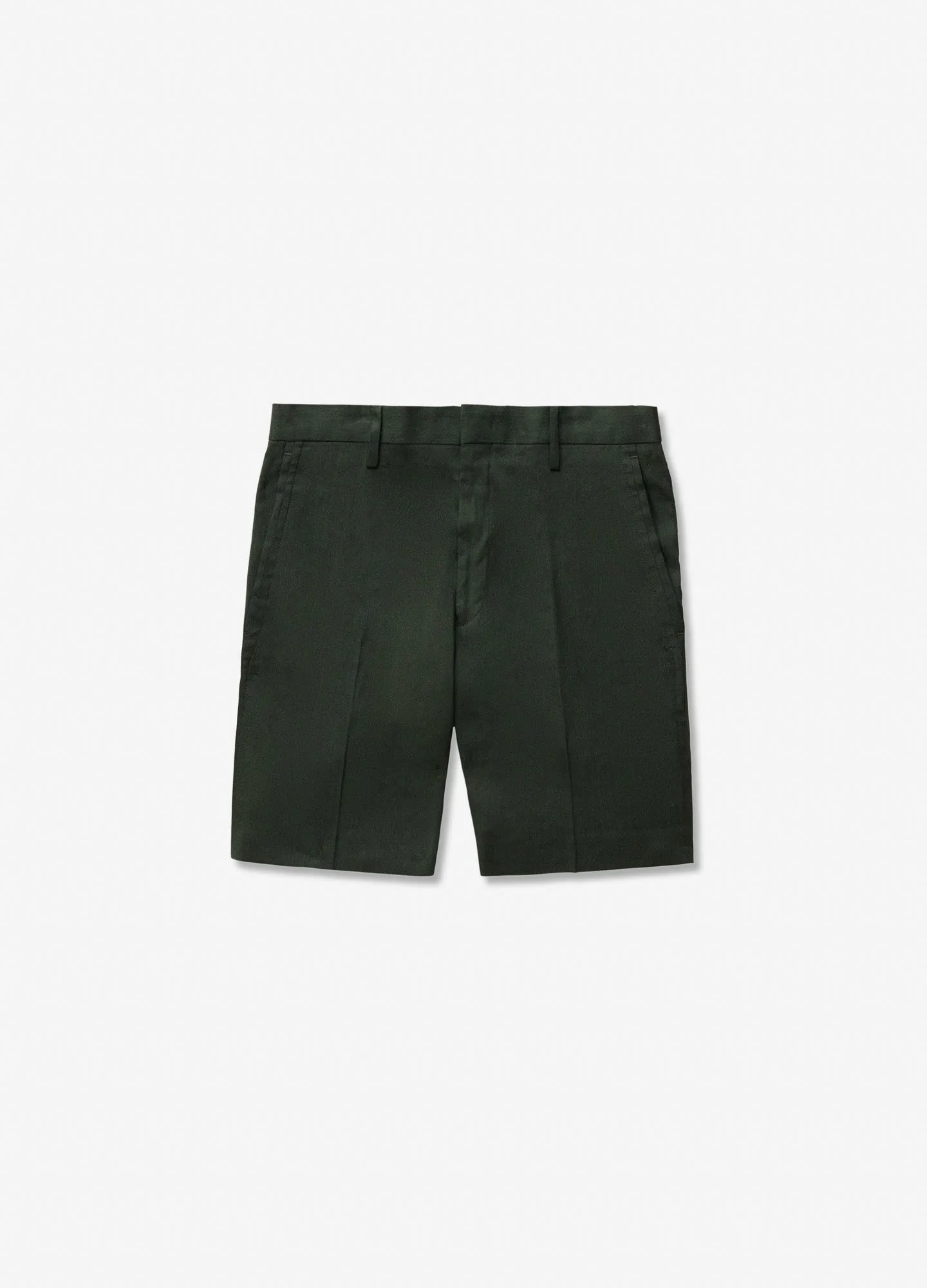 Soft Linen Shorts Green