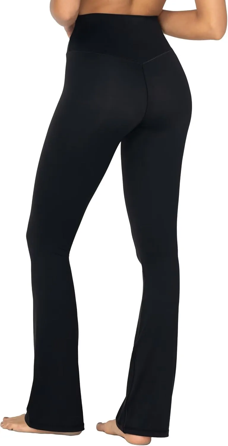 Sunzel High Waisted Mini Flare Leggings for Women, Workout Bootcut Flared Yoga Pants with Tummy Control for Casual Gym