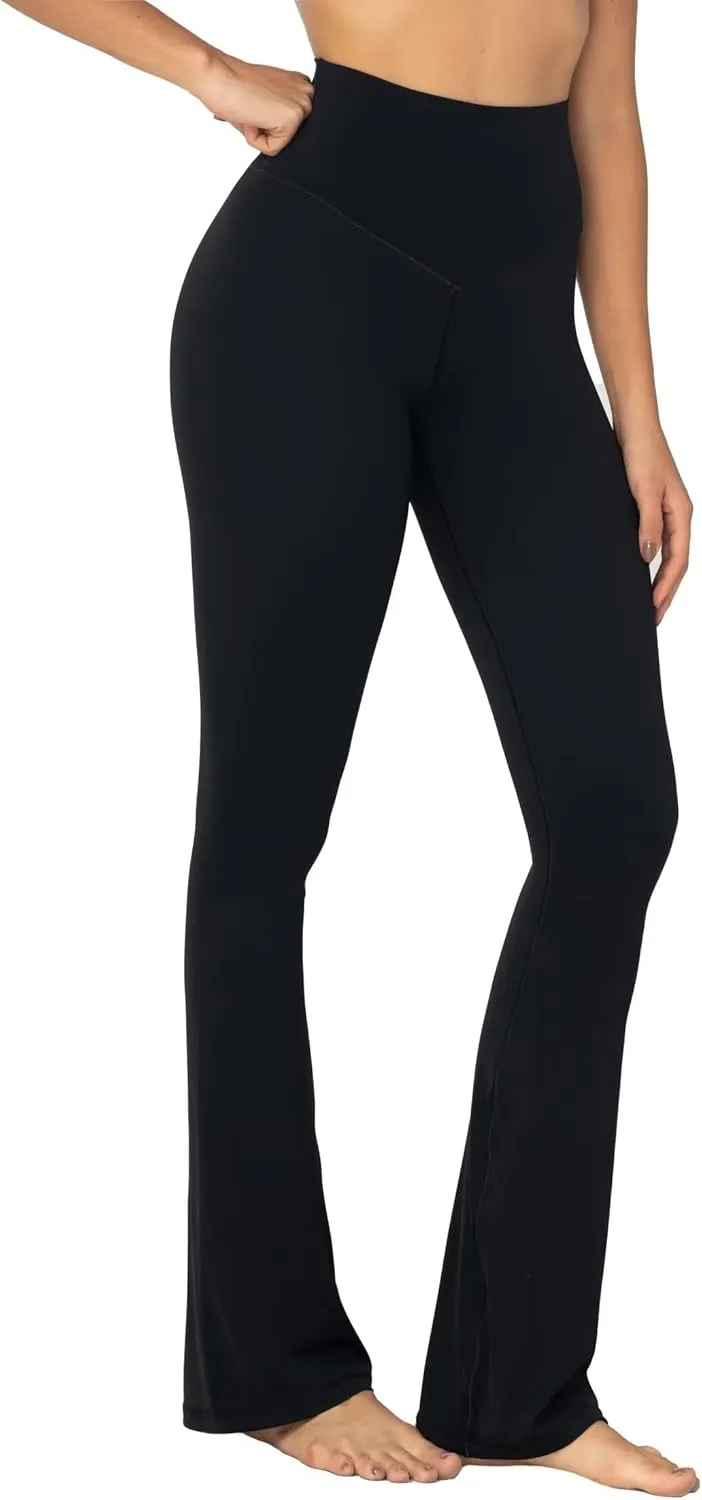 Sunzel High Waisted Mini Flare Leggings for Women, Workout Bootcut Flared Yoga Pants with Tummy Control for Casual Gym