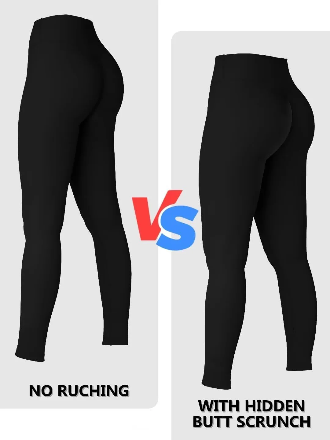 Sunzel Sunzfly Invisible Butt Scrunch Workout Leggings for Women, Butt Lifting High Waisted Gym Yoga Pants with Tummy Control