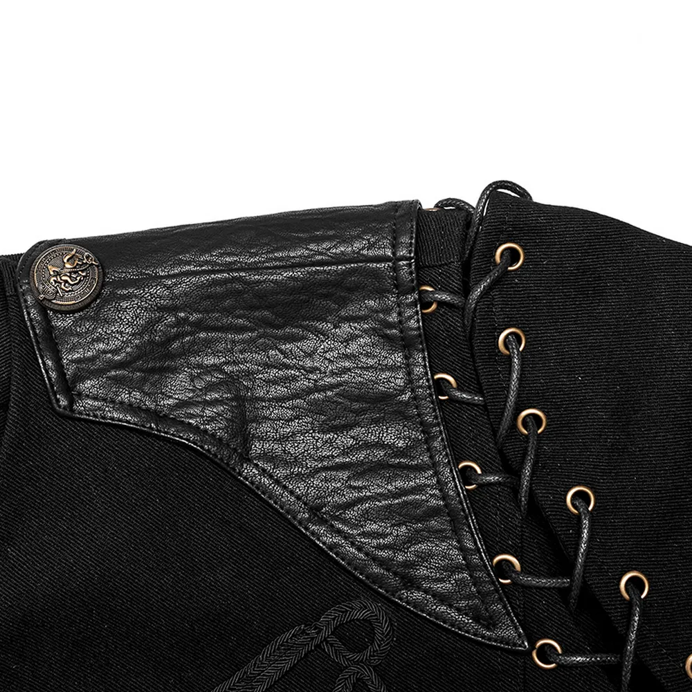 Vintage-Inspired Military Jacket with Detachable Sleeves