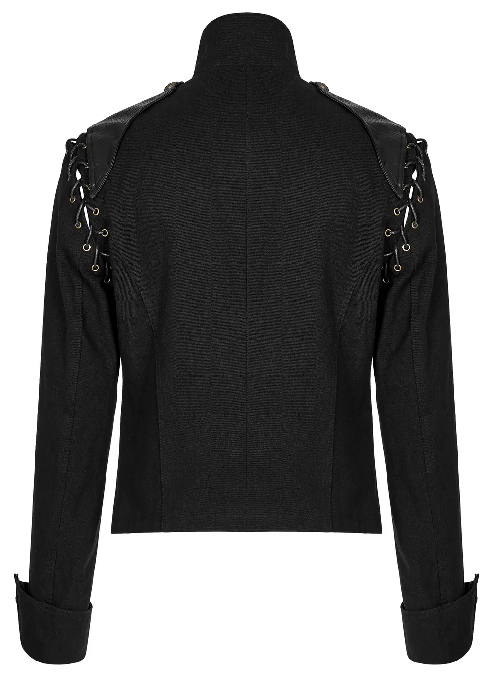 Vintage-Inspired Military Jacket with Detachable Sleeves