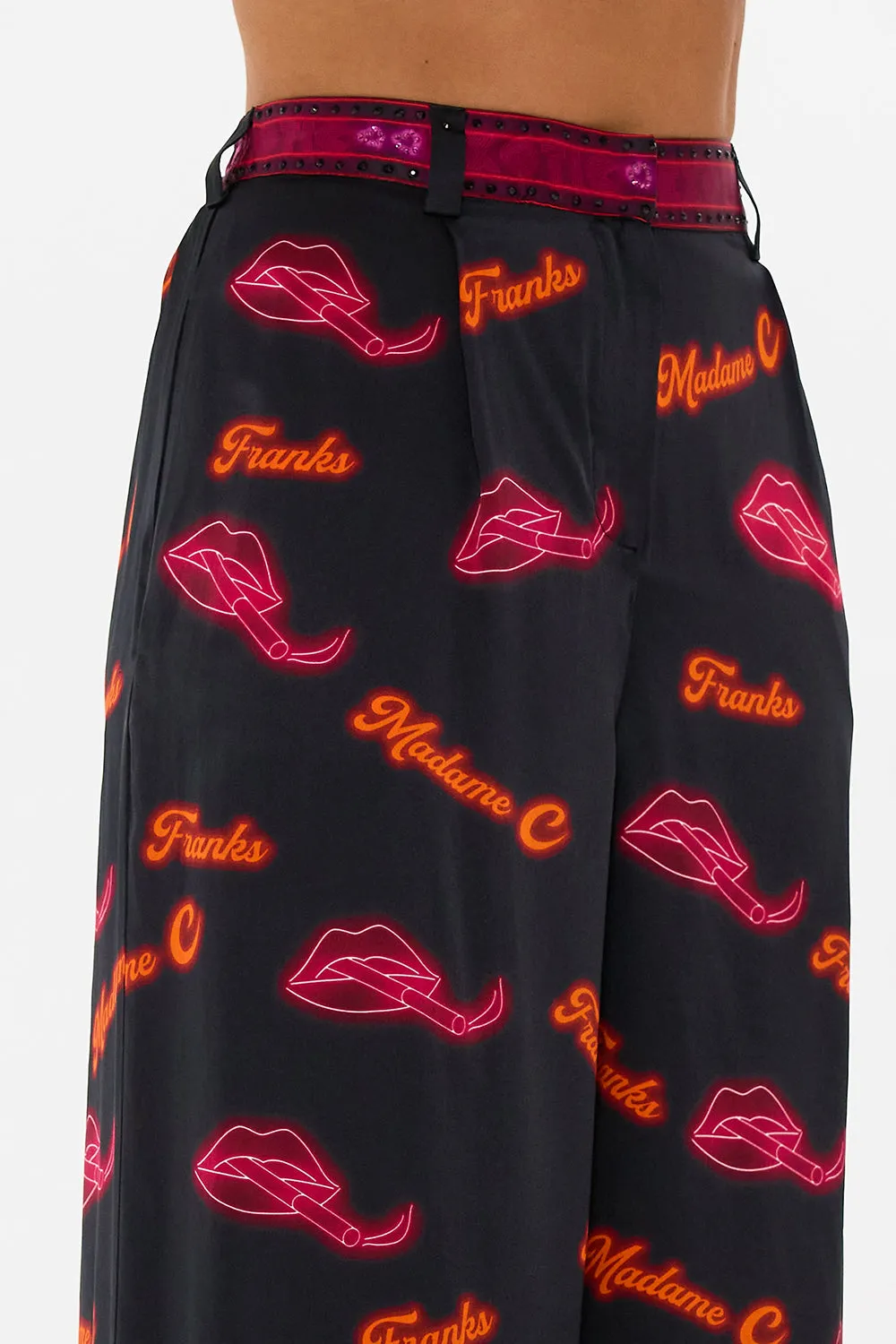 WIDE LEG WAISTED PANT ELECTRIC LOVELAND