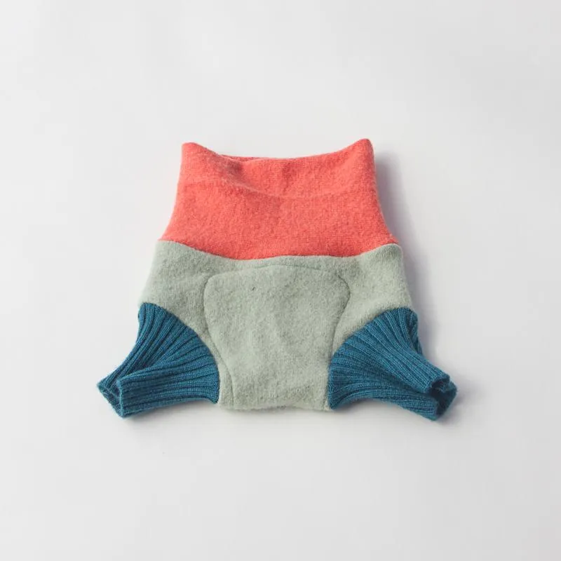 Wool Diaper Cover with Bee Appliqué